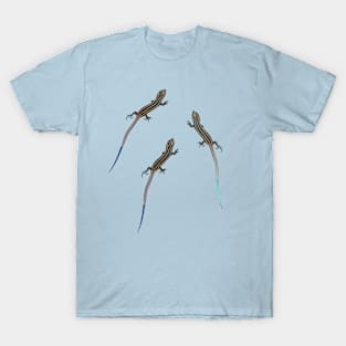 Blue Skinks Trio on the Way Up T-Shirt